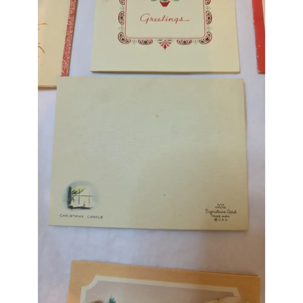 Lot Of 20 Vintage Christmas Cards Used Norcross Hallmark
